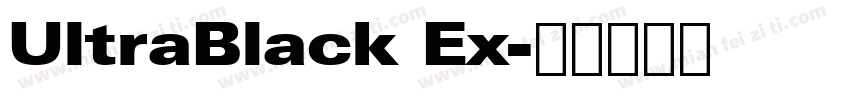UltraBlack Ex字体转换
